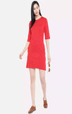 Red Basic - Sukhiaatma Designer T-shirt Dress