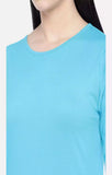 Aqua Blue Basic - Sukhiaatma Designer T-shirt Dress