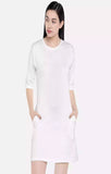 White Basic - Sukhiaatma Designer T-shirt Dress