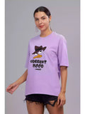 Current Mood - Sukhiaatma Unisex Oversize Lavender T-shirt - Sukhiaatma