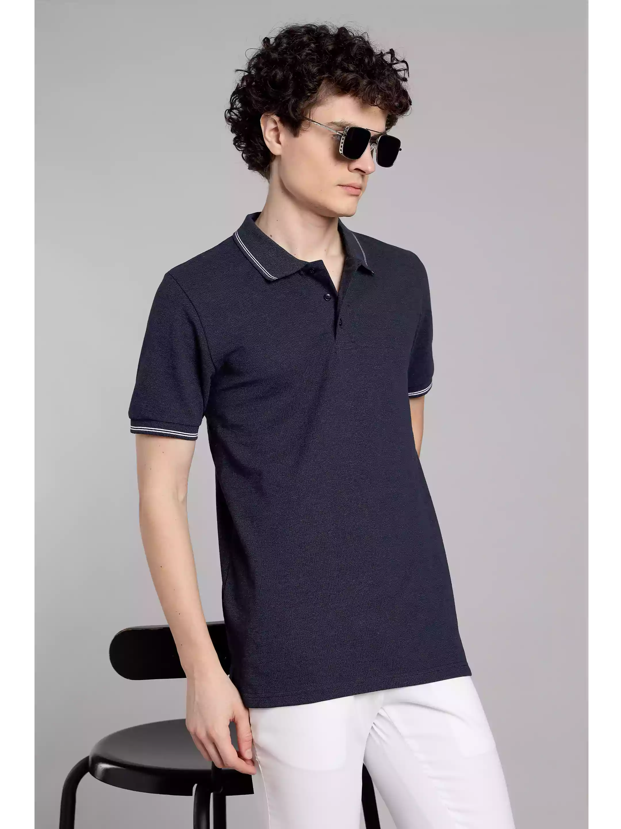 Denim Blue WW - Sukhiaatma Polo Unisex T-shirt - Sukhiaatma
