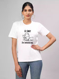 Introverting - Himkar Unisex Graphic Printed White T-shirt