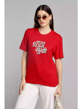 Khaun Piyun - Red Sukhiaatma Unisex Marathi Graphic Printed T-shirt