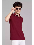 Maroon WT - Sukhiaatma Polo Unisex T-shirt - Sukhiaatma