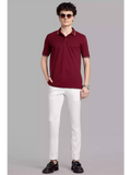Maroon WT - Sukhiaatma Polo Unisex T-shirt - Sukhiaatma