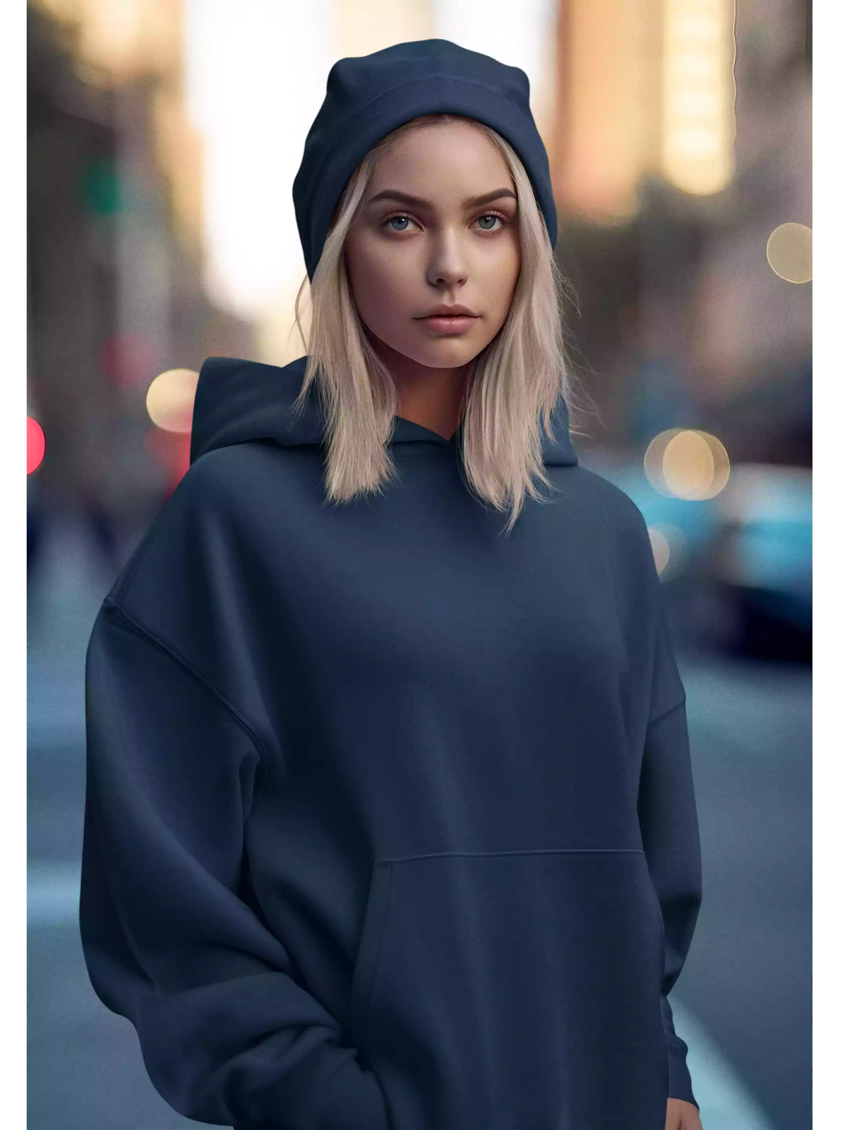 Navy Blue - Sukhiaatma Unisex Basic Hoodie