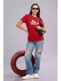 Nivant- Burgundy - Sukhiaatma Unisex Graphic Printed T-shirt - Sukhiaatma
