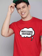 Professional Over thinker - Sukhiaatma Unisex Graphic Printed RED T-shirt
