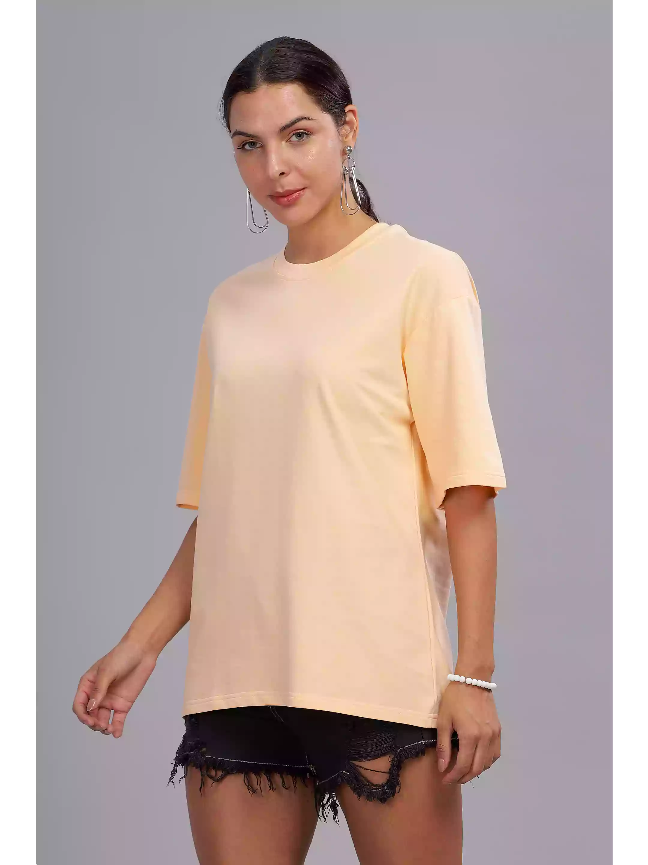Solid Peach Over sized - Sukhiaatma Unisex T-shirt - Sukhiaatma