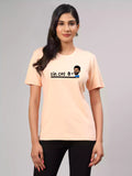 MHJ - sin cos theta Unisex Graphic Printed RF Peach T-shirt - Sukhiaatma