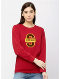 S for Sukhiaatma - Sukhiaatma Unisex Graphic Printed Maroon FS T-shirt