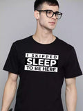 Skipped Sleep - Sukhiaatma Unisex Graphic Printed Black T-shirt