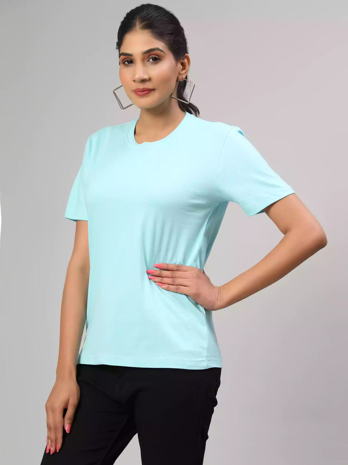 Aqua Blue - Sukhiaatma Unisex Basic T-shirt