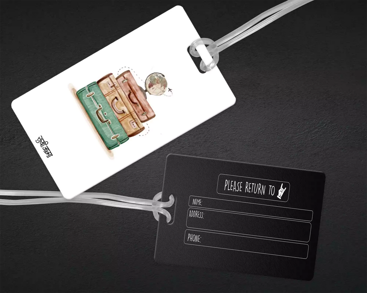 Acrylic Suitcases- Luggage Tag