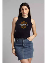 Aham Sarvagyani - Sukhiaatma High Neck Sleeveless Fitted Top