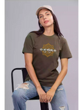 Aham Sarvagyani Olive - Sukhiaatma Unisex Graphic Printed T-shirt