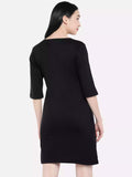 Too Busy Black T-Shirt Dress