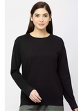 Black - Sukhiaatma Unisex Solid Sweatshirt