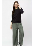 Black - Sukhiaatma Unisex Solid Sweatshirt