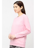 Baby Pink - Sukhiaatma Unisex Solid Sweatshirt - Sukhiaatma