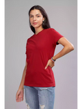 Burgundy - Sukhiaatma Unisex Basic T-shirt - Sukhiaatma