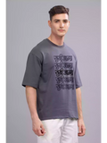 SA Original - Sukhiaatma Unisex Oversize Cement Grey T-shirt