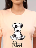 Chill - Peach Sukhiaatma Unisex Graphic Printed T-shirt