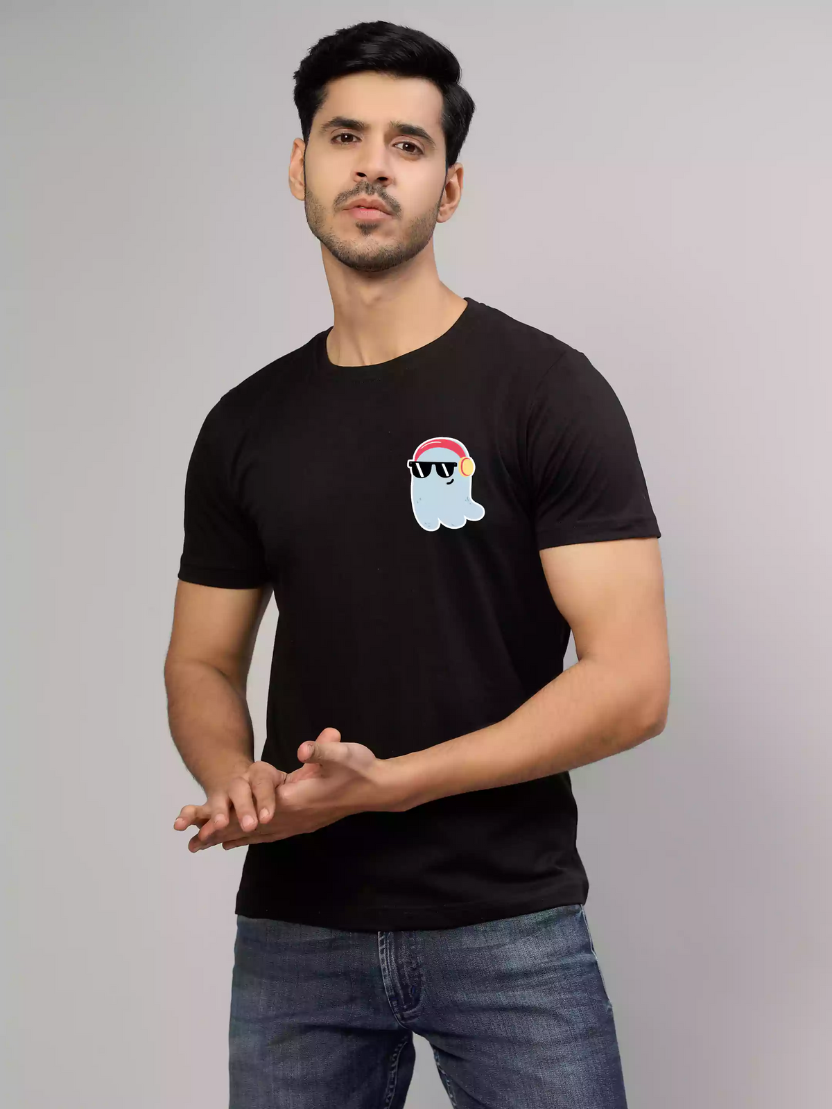 Cool SA - Sukhiaatma Unisex pocket Printed Black T-shirt