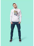 DB22 - Sukhiaatma Unisex Graphic Printed Grey Hoodie