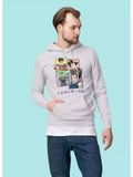 DB22 - Sukhiaatma Unisex Graphic Printed Grey Hoodie