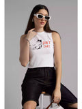 Don't Care - Sukhiaatma High Neck Sleeveless Fitted Top