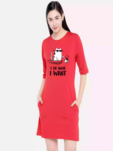 I do what i want Red Sukhiaatma T-Shirt Dress