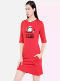 I do what i want Red Sukhiaatma T-Shirt Dress