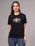 Dream big - Sukhiaatma Unisex Graphic Printed Black T-shirt