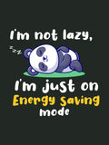 Energy Saving Mode - Sukhiaatma Unisex Graphic Printed Green T-shirt