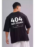 Error 404 - Sukhiaatma Unisex Oversize Black T-shirt