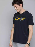 Explore - Sukhiaatma Unisex Graphic Printed Black T-shirt