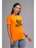 Hold on - Sukhiaatma Unisex Graphic Printed orange T-shirt - Sukhiaatma