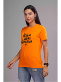 Hold on - Sukhiaatma Unisex Graphic Printed orange T-shirt - Sukhiaatma
