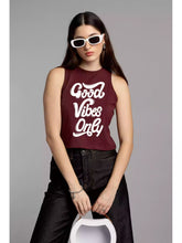 Good Vibes Only - Sukhiaatma High Neck Sleeveless Fitted Top