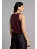 Good Vibes Only - Sukhiaatma High Neck Sleeveless Fitted Top