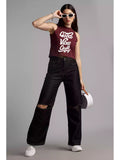 Good Vibes Only - Sukhiaatma High Neck Sleeveless Fitted Top