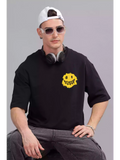 Happiness - Sukhiaatma Unisex Oversized Black T-shirt