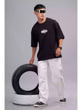 Illusion - Sukhiaatma Unisex Oversized Black T-shirt - Sukhiaatma