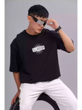 Illusion - Sukhiaatma Unisex Oversized Black T-shirt - Sukhiaatma