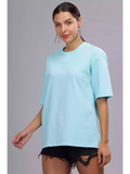 Solid Light Blue Over sized - Sukhiaatma Unisex T-shirt - Sukhiaatma
