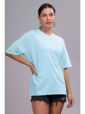 Solid Light Blue Over sized - Sukhiaatma Unisex T-shirt - Sukhiaatma