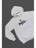 MHJ - Namaskarr Unisex Graphic Printed Grey Hoodie