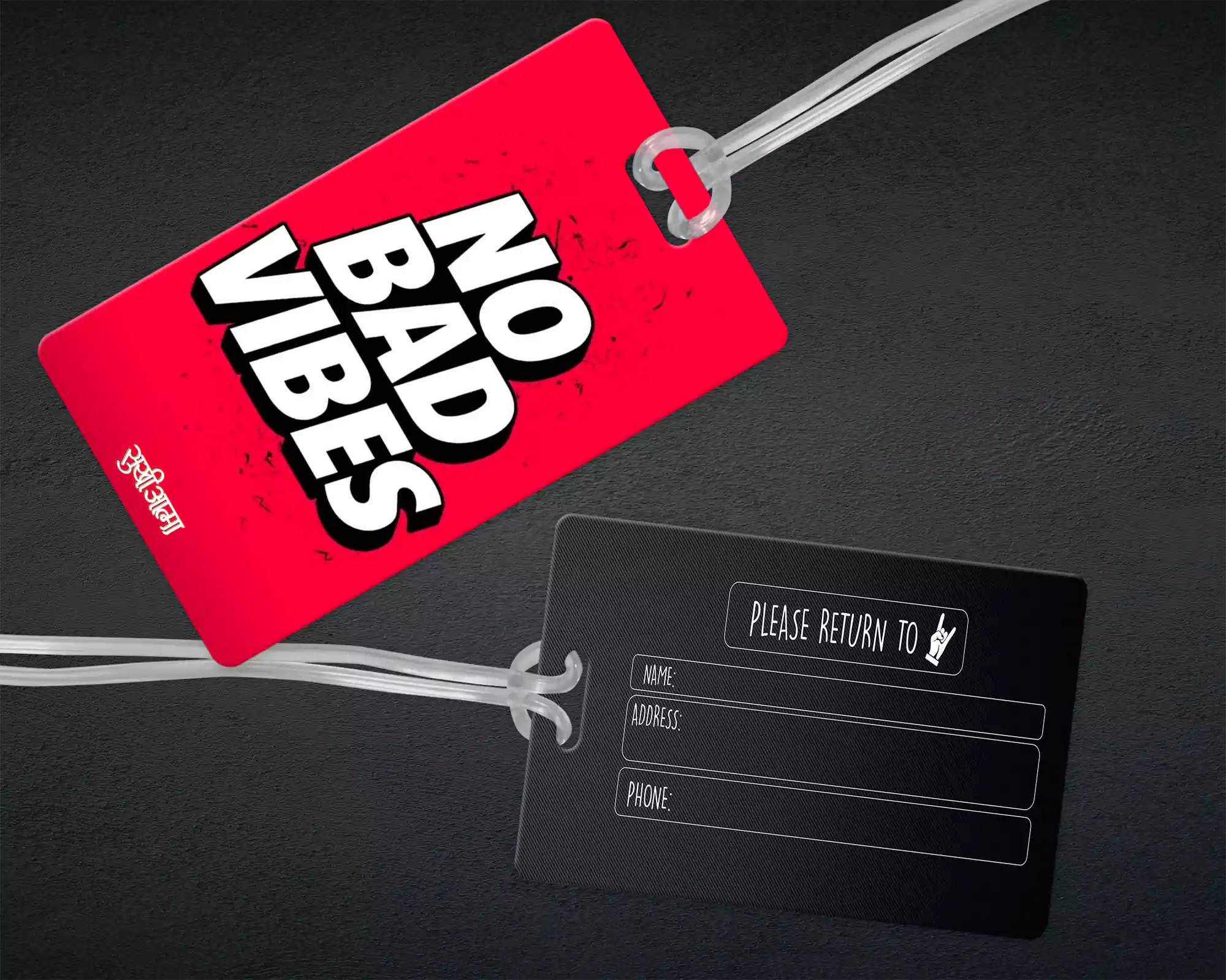 No Bad Vibes - Luggage Tag - Sukhiaatma