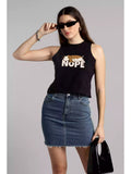 Nope - Sukhiaatma High Neck Sleeveless Fitted Top